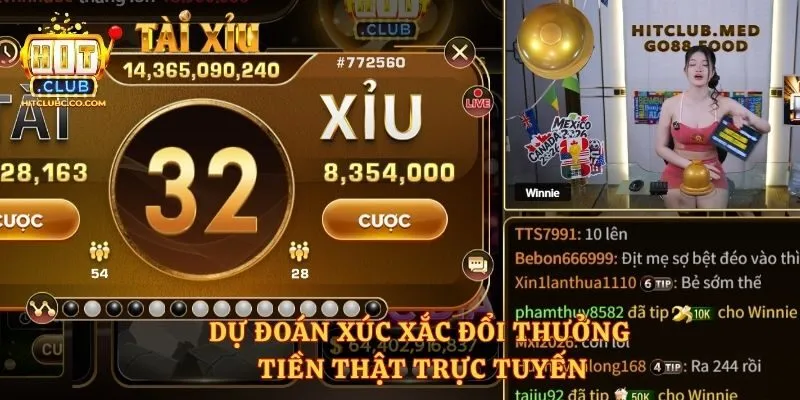 Dự đoán xúc xắc đổi thưởng tiền thật trực tuyến