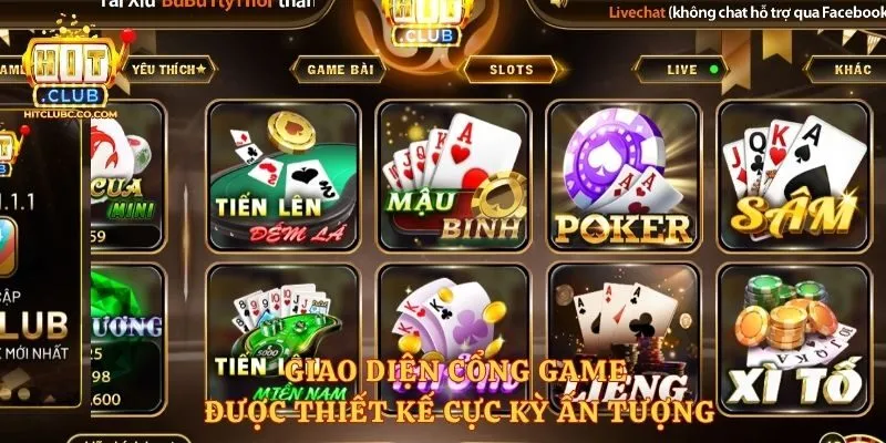 Giao diện cổng game được thiết kế cực kỳ ấn tượng