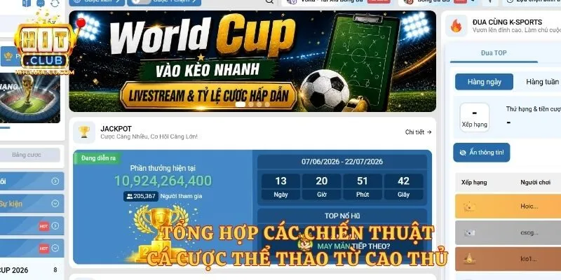 Tổng hợp các chiến thuật cá cược thể thao từ cao thủ 